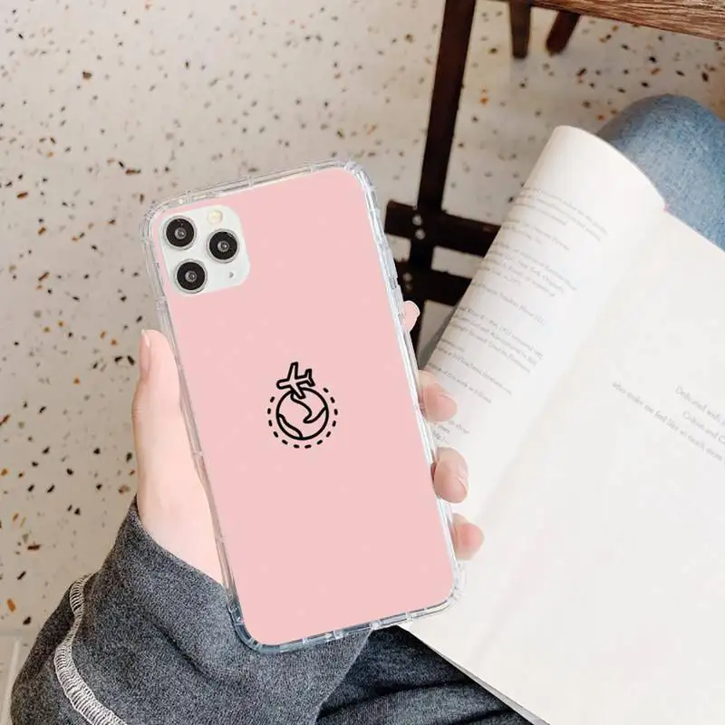 

Cartoon Paper plane aircraft Phone Case Transparent soft For iphone 5 5s 5c se 6 6s 7 8 11 12 plus mini x xs xr pro max
