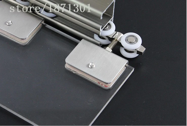 Double track thickening Lifting rail on moving door Glass sliding Slideway of Chute Hanging wooden doors Thick
