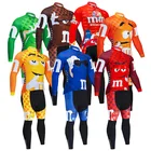 Зимняя одежда для велоспорта, комплект штанов, забавная одежда для велоспорта, Мужская одежда для велоспорта, теплая флисовая мультяшная велосипедная куртка, одежда для велоспорта, 2022