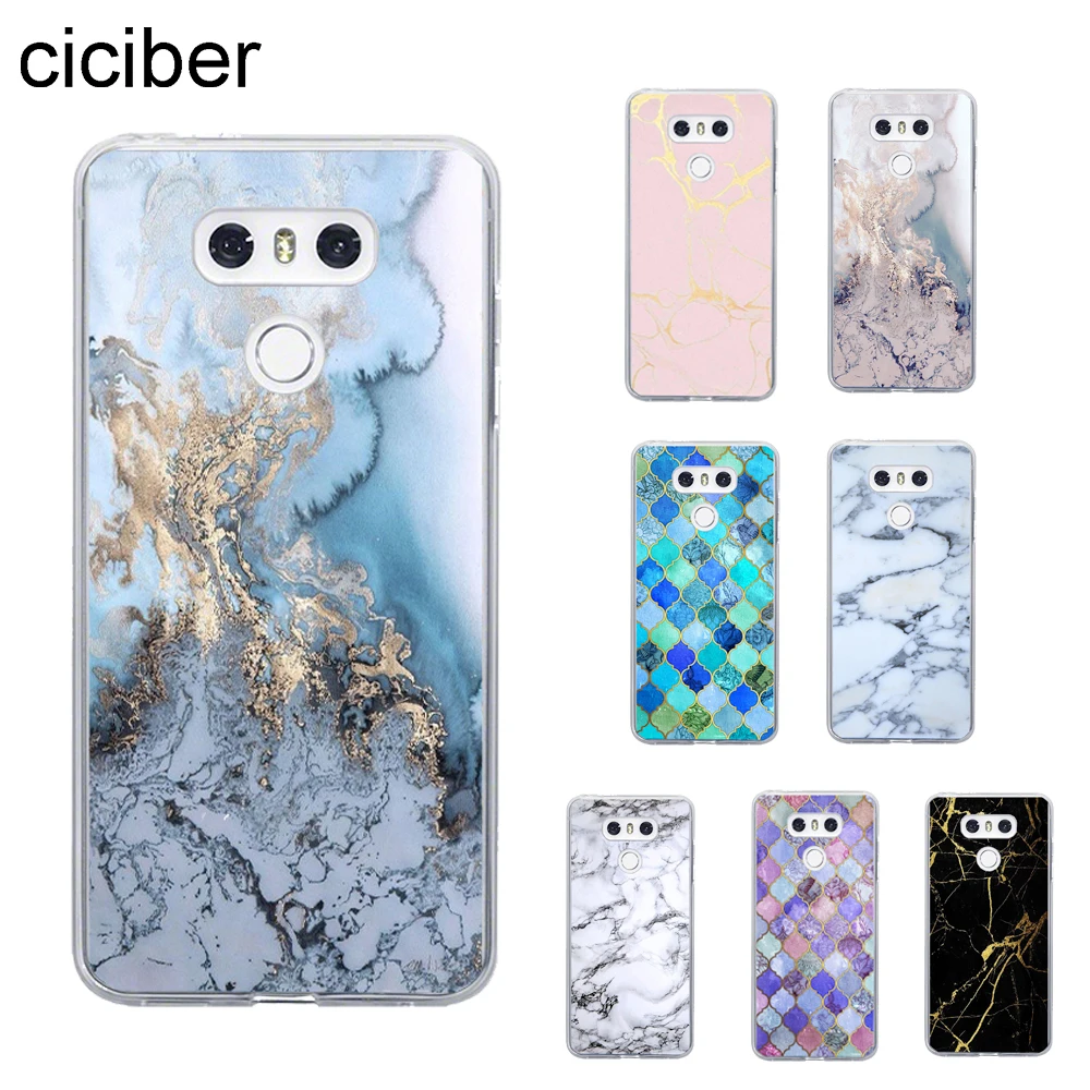 Ciciber цветной чехол под мрамор для LG G7 G6 G5 V40 V35 V30 V20 ThinQ телефона K8 K10 2017 2018 K9 K11 Plus из