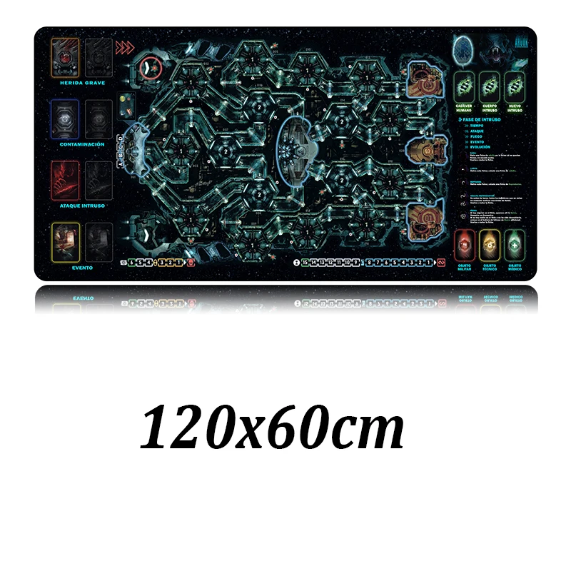 120x60cm FFFAS, 120x60 см, испанская межзвездная шахматная доска, карта, коврик для мыши, Настольный коврик для мыши, для стола, компьютерная доска, ролевые игры - Цвет: 120x60cm