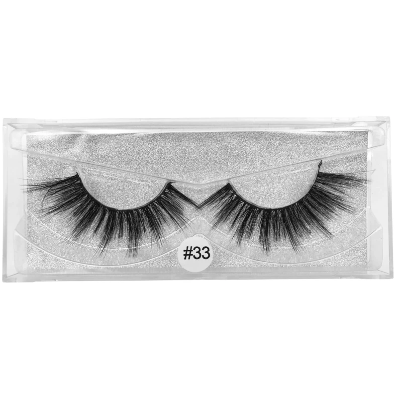 W33S YSDO, 1 пара, 3D, норковые ресницы, пушистые, драматические ресницы, макияж, вытянутые, норковые ресницы, натуральные, длинные, накладные ресницы, толстые, искусственные ресницы - Цвет: W33S