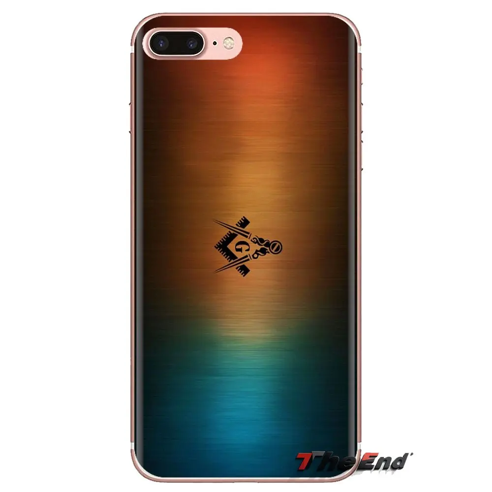 Бесплатная принимаются масонская ложа мягкие прозрачные чехлы для Samsung Galaxy A3 A5 A7