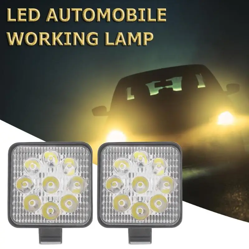 Светодиодный рабочий энергосберегающий мини светильник Круглый/квадратный