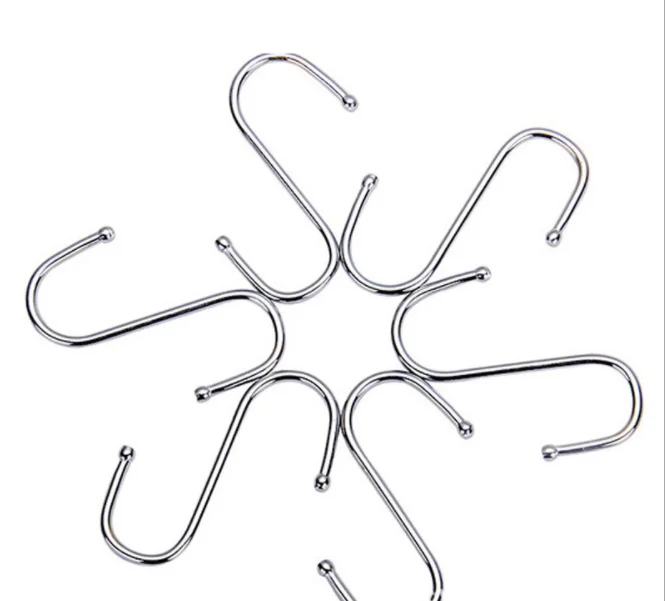 10 шт. кухонные перила из нержавеющей стали практичная S образная вешалка