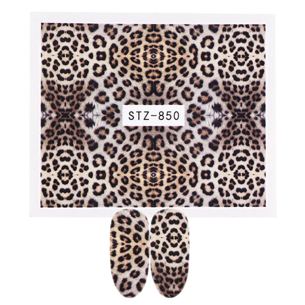 

Sexy Leopard Nail Art Water Transfer Stickers Decals Animal Charm DIY Full Wrap Slider Manicure Nail Decoration Accessory