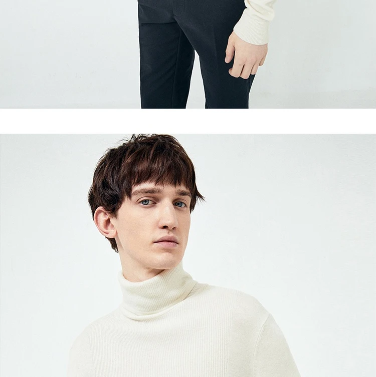 JackJones Мужской умный Повседневный светильник с длинными рукавами свитер с воротником-стойкой 219324525