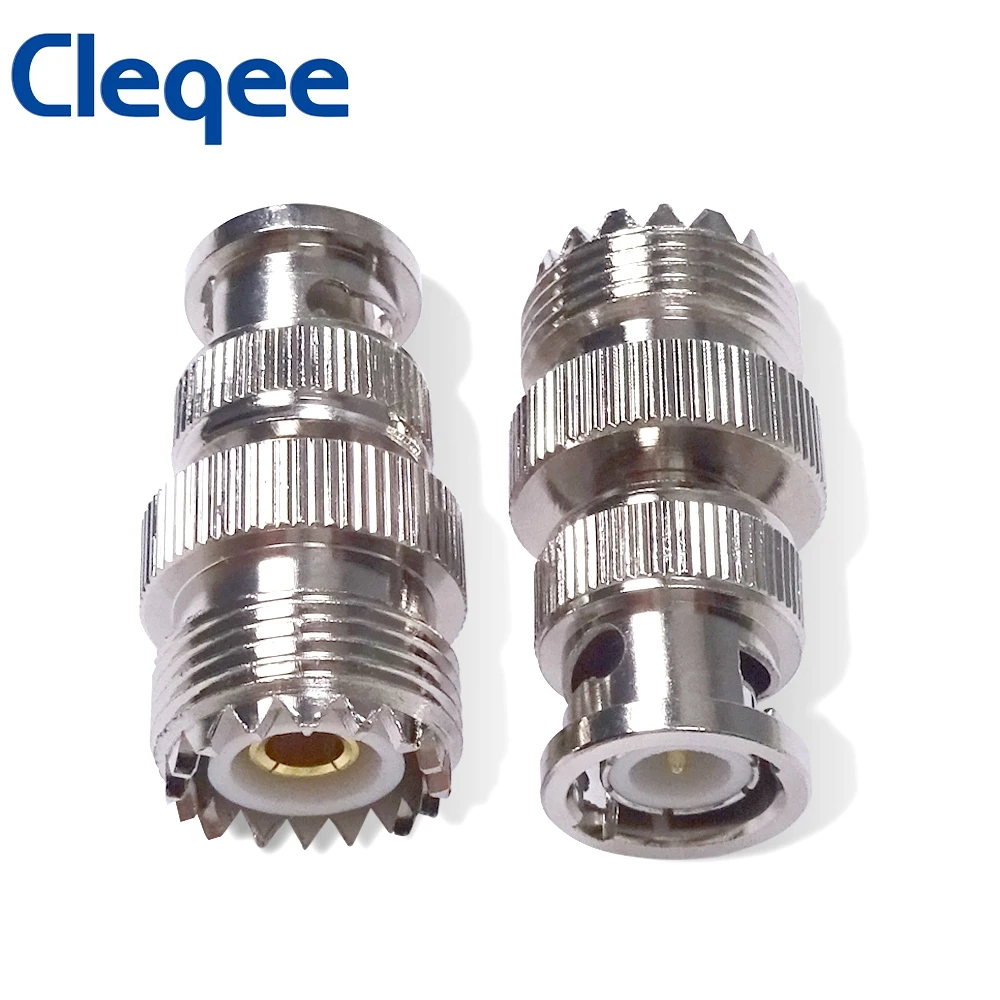 Cleqee 1 шт. BNC штекер к SO239 UHF Female PL-259 Jack RF коаксиальный адаптер Кабельный разъем C20066 |
