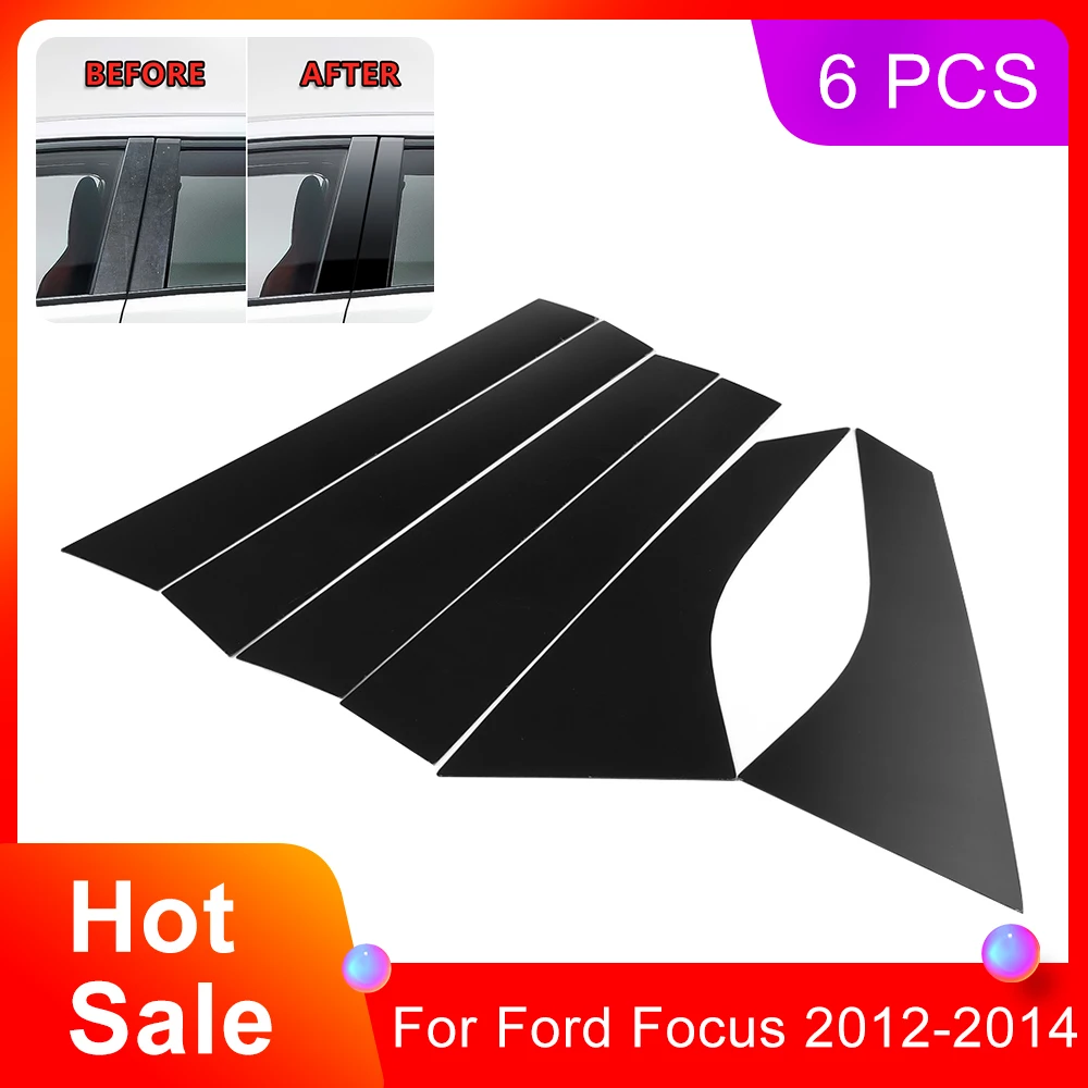 Автомобильная наклейка 6 шт. на окно автомобиля центральный столб отделка