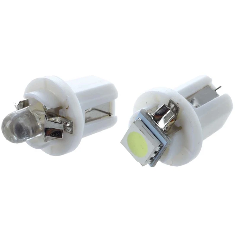 10X T5 светодиодный светильник белый измеритель приборной панели B8 5D и 10 шт. T5/ B8.5D 5050