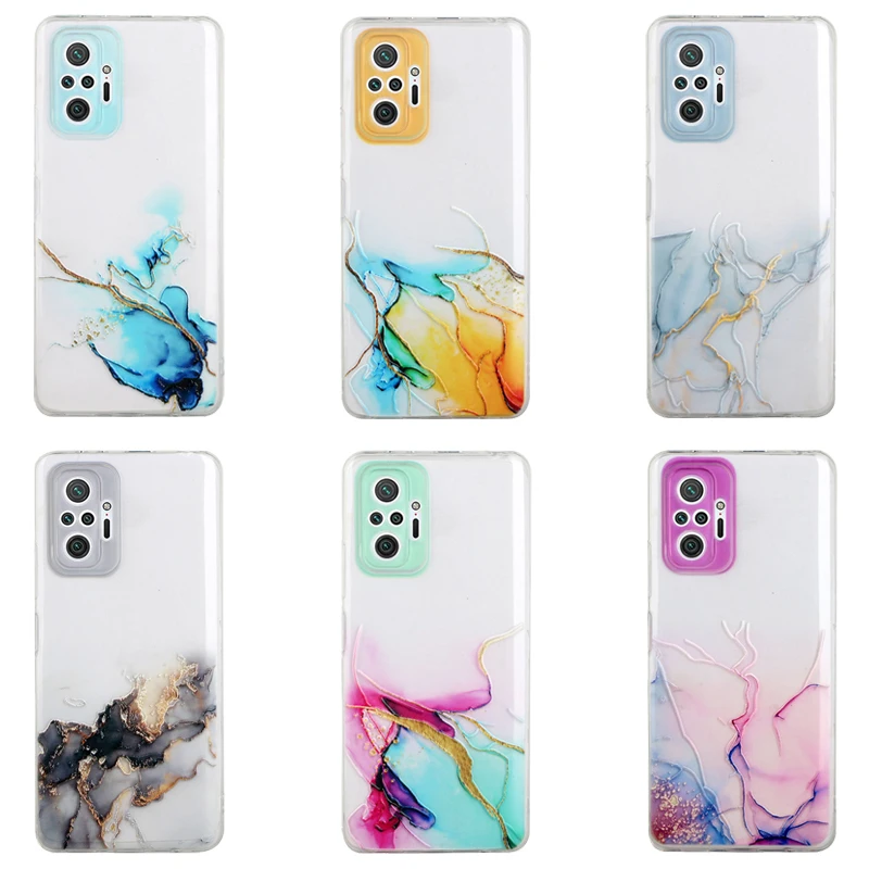 

Poco X3 Pro Case For Xiaomi Mi 11 Lite 11 Ultra Funda Xiaomi Redmi Note 9 10 Pro Max 9S 10S Clear Marble Coque Poco F3 X3 NFC M3