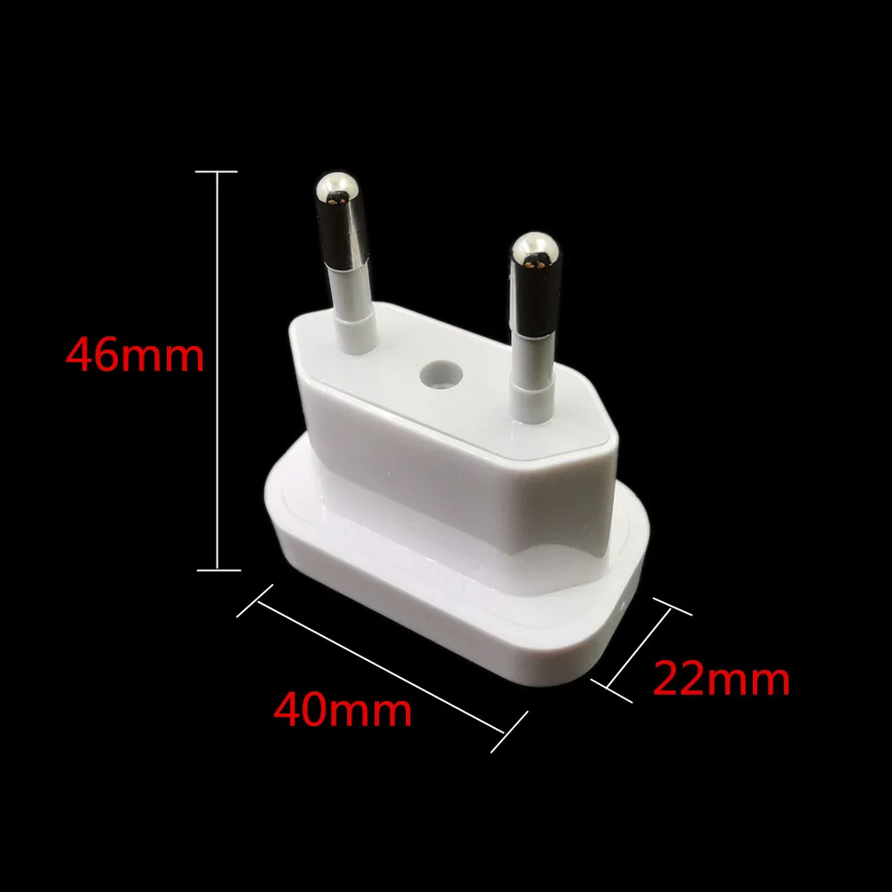 US China To European EU Travel Adapter With Safety Shutter Germany Power Wall Plug Connector Adaptor images - 6