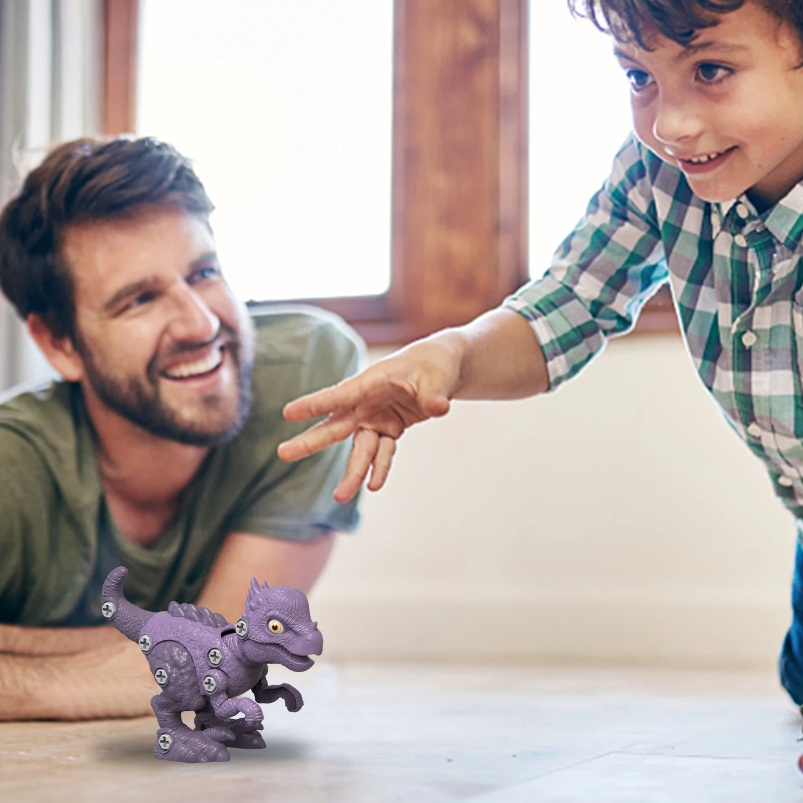 

Детская игрушка-пазл динозавр, модель динозавра, сборная обучающая игрушка, сборка и разборка, игрушка динозавра, веселая подарочная коробк...