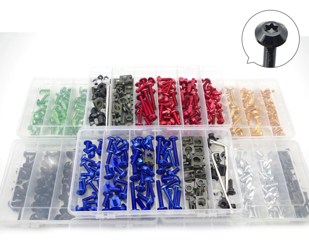 FOR YAMAHA Tdm Dt 125 Exciter 150 Pw80 R1 Raptor 350 660 700 Rd Ttr 250 VESPA Motorcycle Screws Nuts Set | Автомобили и мотоциклы