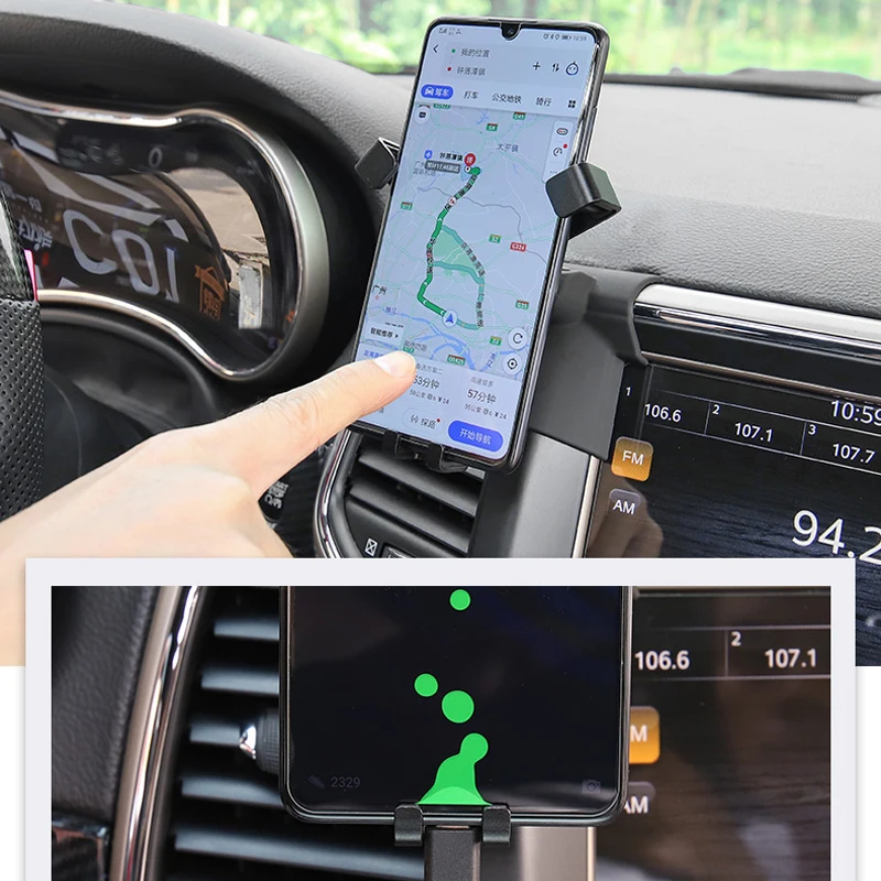 

for Jeep Grand Cherokee 2014 2015 2016 2017 2018 Car Dashboard Mount Cell Phone Adjustable Smartphone Holder Phone Cradle
