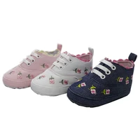 1 pcs baby toddler shoes casual child embroidered toddler shoes soft bottom middle tube summer breathable canvas material