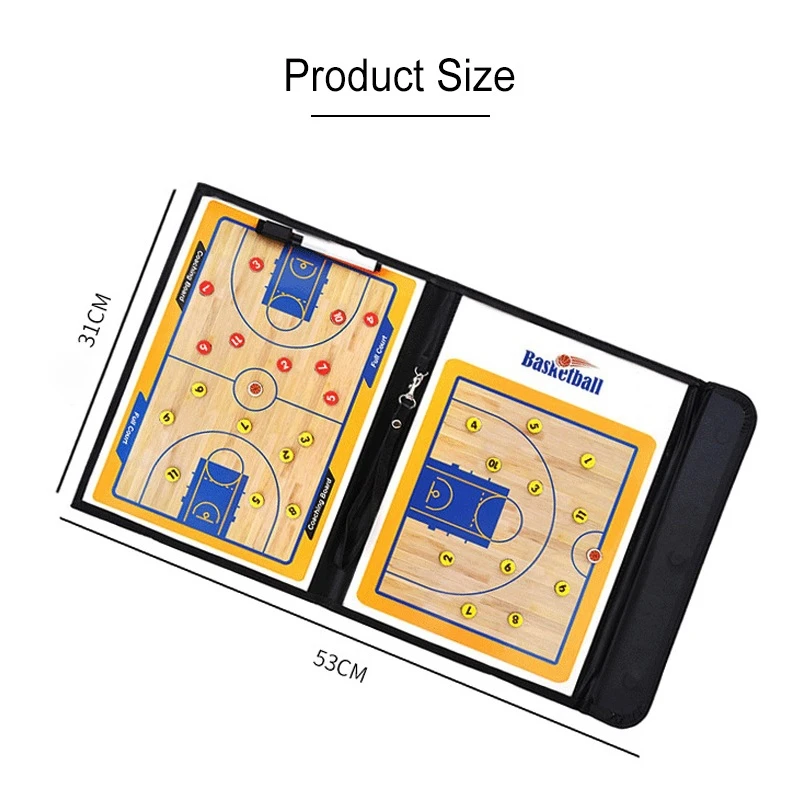 

Basketball Tactic Board Basketball Accessories Professional Basketball Board Double-Sided Teaching Board