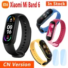 В наличии смарт-браслет Xiaomi Mi Band 6, фитнес-трекер с AMOLED экраном 1,56 дюйма с функцией измерения пульса и содержания кислорода в крови, Bluetooth водонепроницаемые Смарт-часы