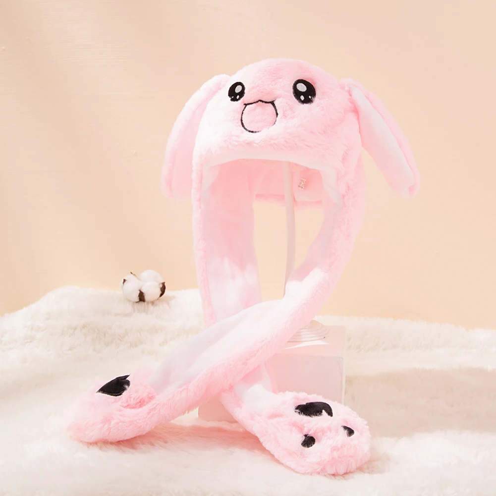 

Cartoon Jumping up Ear Rabbit Earflap Warm Cute Home Child Cute Bunny Ears Hat Moving Rabbit Soft Jumping Up