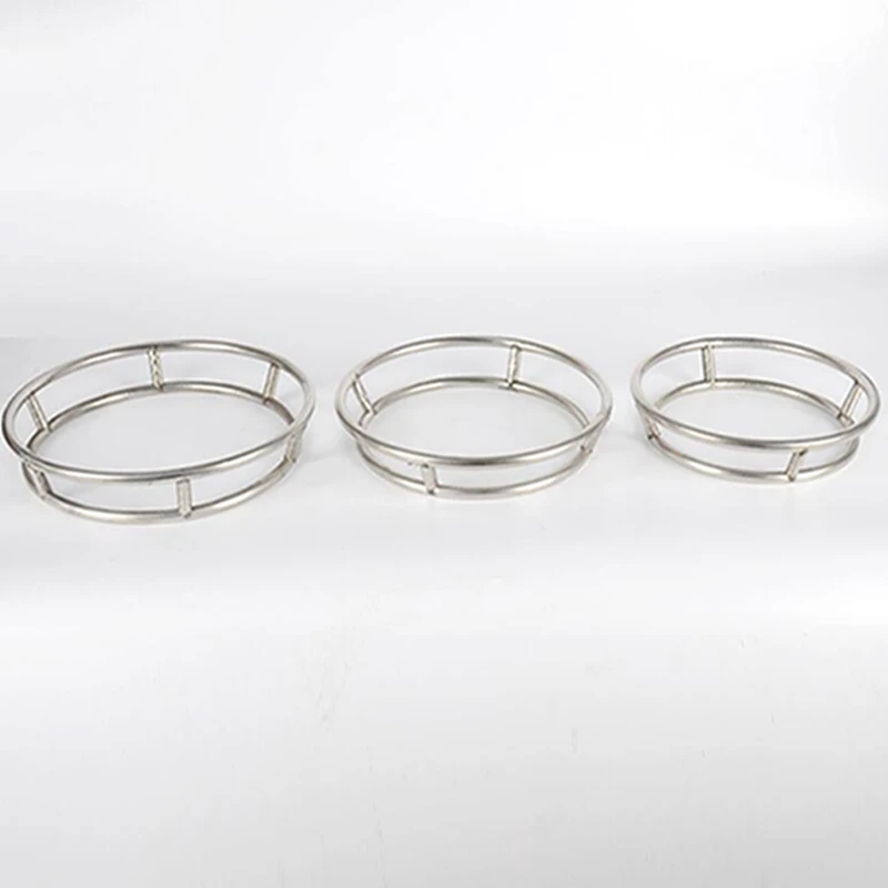 Большая толстая столешница для дома круглая стойка из нержавеющей стали двойная