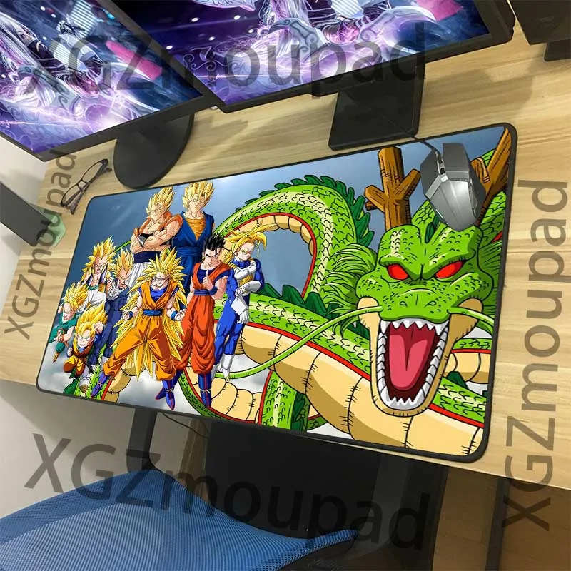 XGZ большой коврик для мыши Черный замок край аниме Dragon Ball Сон Гоку компьютерный стол коврик Резиновая полоса Нескользящая изоляционная подставка