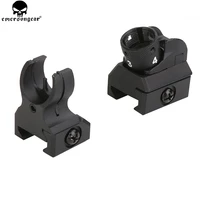 416 style picatinny iron sights set front and rear hk diopter paintball target shooting hunting airsoft military accessoeirs