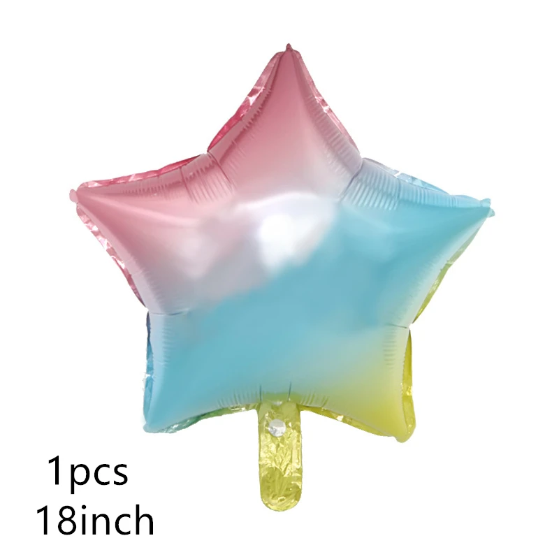 1pcs Новинка, 1 шт., градиентный хвост русалки, фольга, воздушные шары, зеленая рыба, нижняя часть тела, баллоны, с днем рождения, свадебные украшения, детские игрушки - Цвет: 1pcs