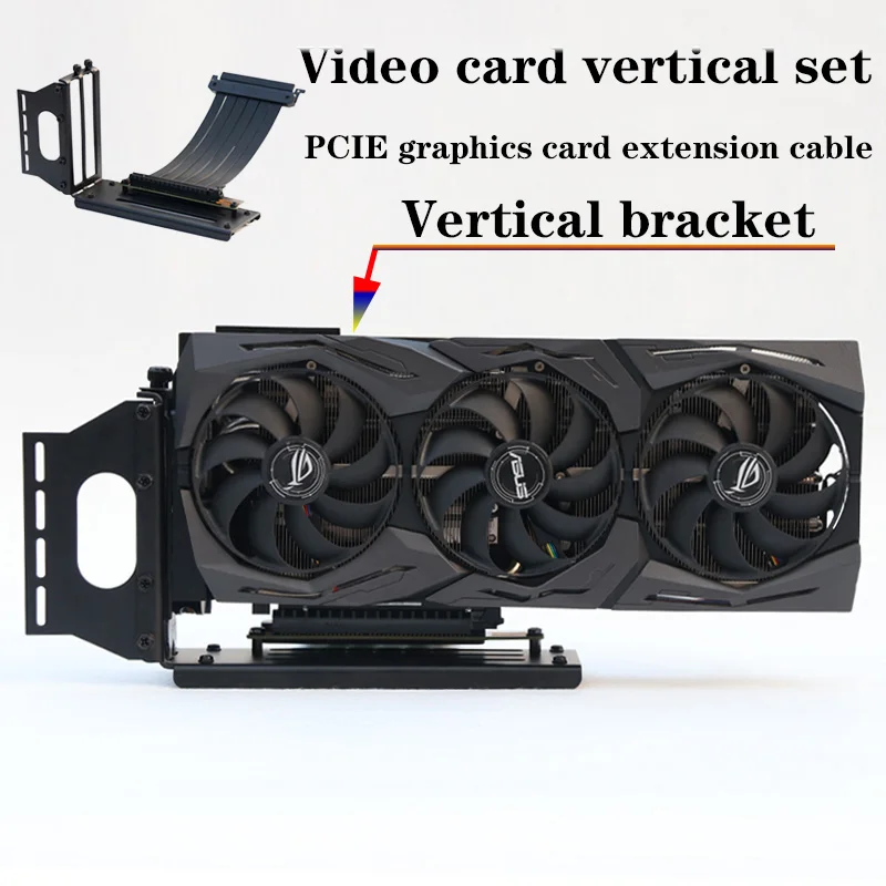 

PCI- E 3,0 16X tarjeta grÃ¡fica vertical soporte/base Caja ATX conector Flexible Cable Riser extensiÃ³n de la tarjeta del adaptado