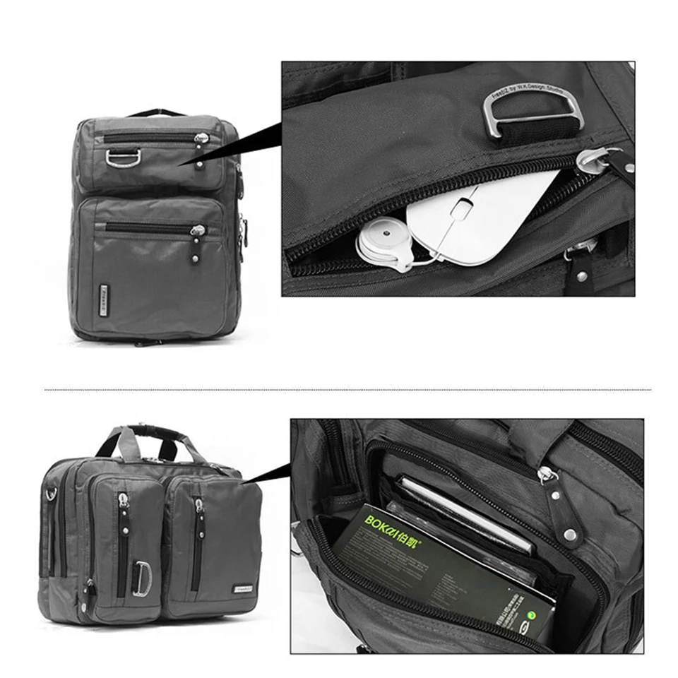 17 318 4 inches gaming laptop briefcase 3 in 1 multi purpose backpack business messenger shoulder bag handbag free global shipping