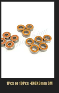 10 шт. Mr105zz 604zz 606zz 608zz 623zz 624zz 625zz 626zz 635zz 685zz 698zz шариковый подшипник с глубоким жёлобом фланцевый приводной ременный шкив