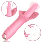 10 режимов вибратор для клитора точки G, лижущий язык, тикер для клитора, стимулятор сосков, вагинальный массаж, устройство для оргазма