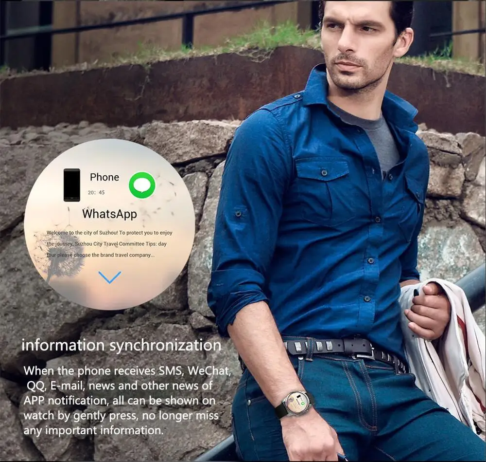 GOLDENSPIKE Original KW99 Android 5.1 Smart Watch 3G MTK6580 Bluetooth SIM WIFI Phone GPS Heart Rate Monitor Wearable Devices |