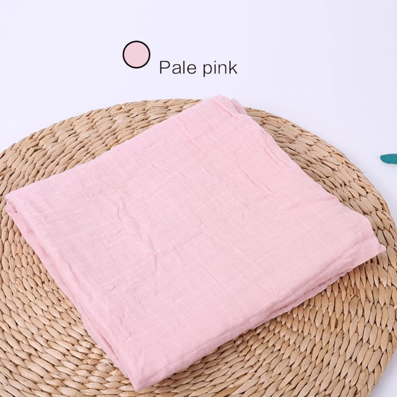 Manta receptora de muselina de fibra de bamb&uacute; para beb&eacute; reci&eacute;n nacido, saco de dormir de gasa de ba&ntilde;o de 2 capas, funda para cochecito de 120x120cm-3