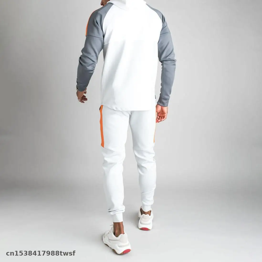 

2021 New Men's Set casual Sportswear 2 Piece Sets Sports Suit Jacket+Pant Sweatsuit fit for repsol racing Male Tracksuit