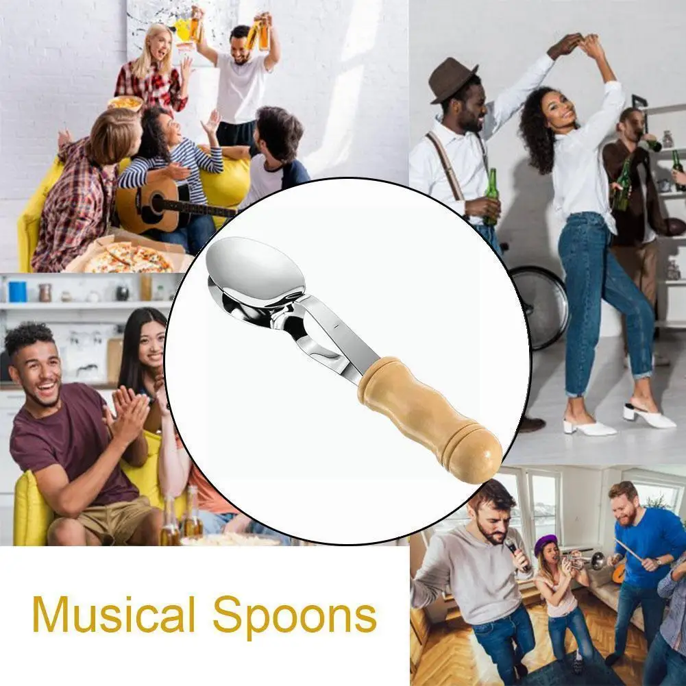 

Ложка музыкальная с деревянной ручкой V5o4, музыкальный инструмент, музыкальный инструмент