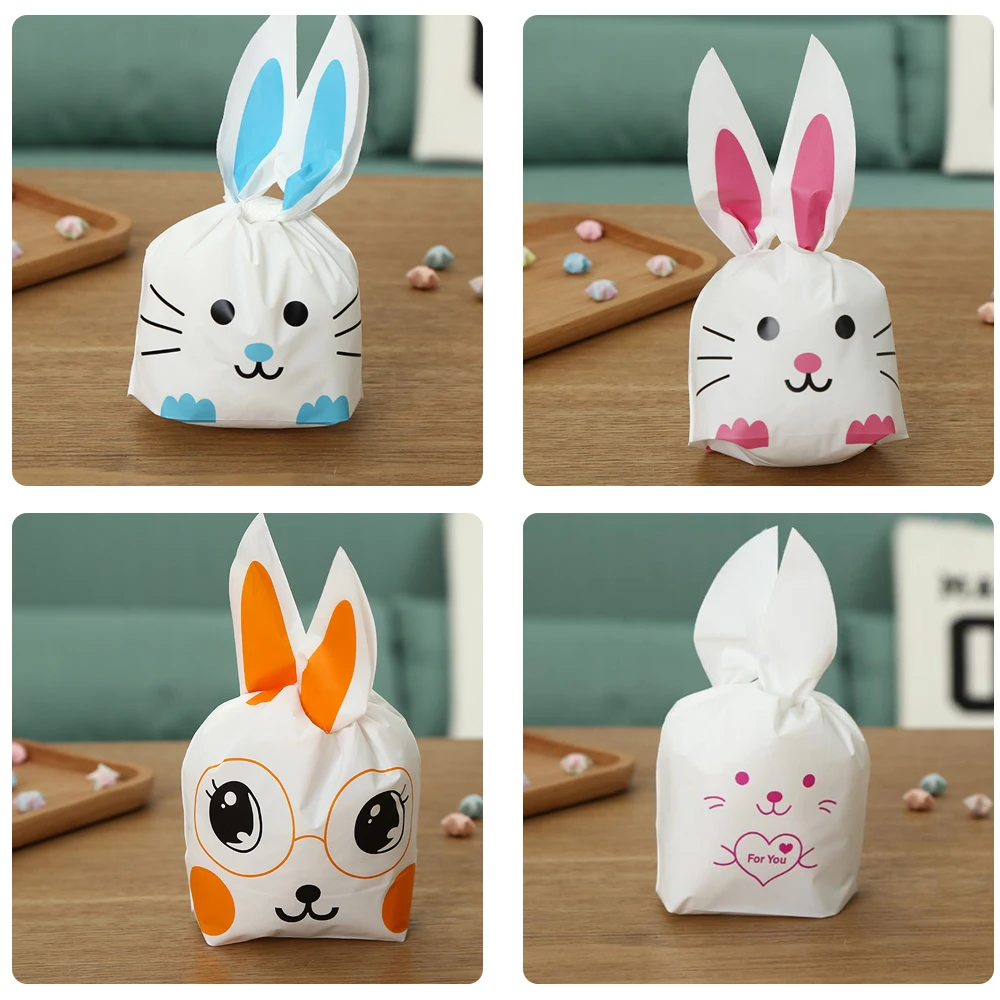 10 шт. милые пакеты для печенья с заячьими ушками и кошками конфет Бисквитное