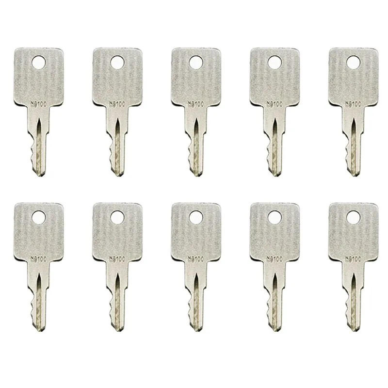 

10pc NG100 Key For Advance Lift Lull Telex Vermeer Broderson Bart Mill Raygo Huber Arrow Bomag Yale Grove Manlift