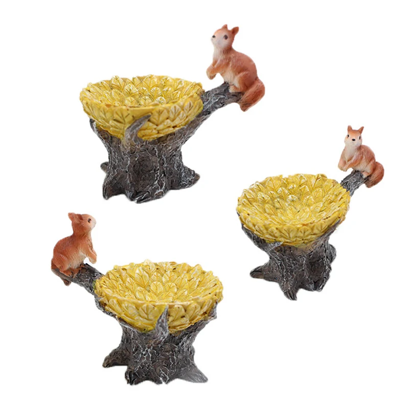 

1set Resin Animal Bonsai Fleshy Ornaments Moss Micro Landscape Decorative Garden Miniature Ornament Desktop Figurines Kids gift
