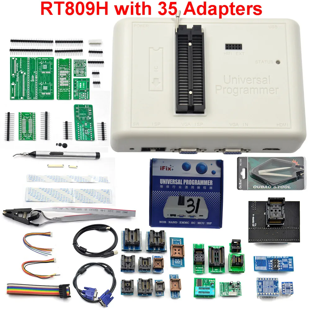 Универсальный RT809H EMMC-программирование Nand FLASH лучшего качества лучше чем RT809F/TL866II