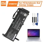 100% Оригинальный G15B01W Сменный аккумулятор для Xiaomi Mi Notebook 15,6 дюйма TM1801 TM1705 GTX1050Ti1060 171502-AKANAAI 3620 мАч
