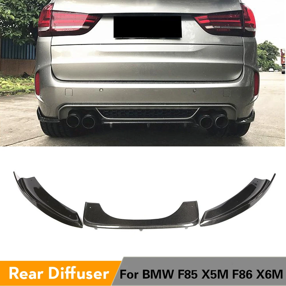 Спойлер для заднего бампера из углеродного волокна BMW F85 X5 F86 X6 X5M X6M SUV 4 Door 2014 2015 2016
