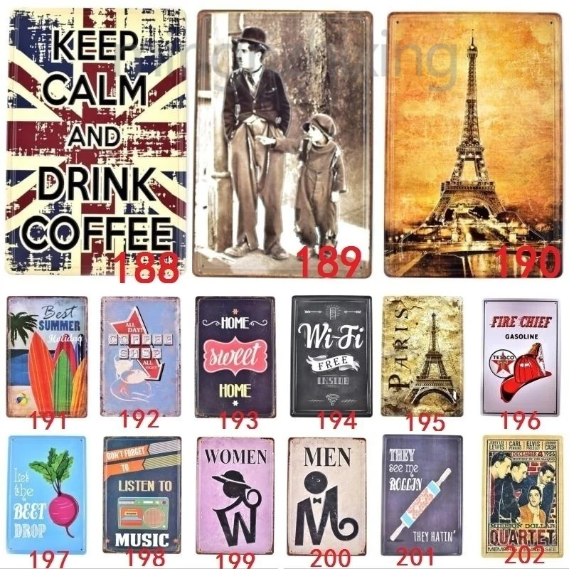 Винтажные металлические знаки Keep Calm Bar Shop домашний декор винтажные жестяные