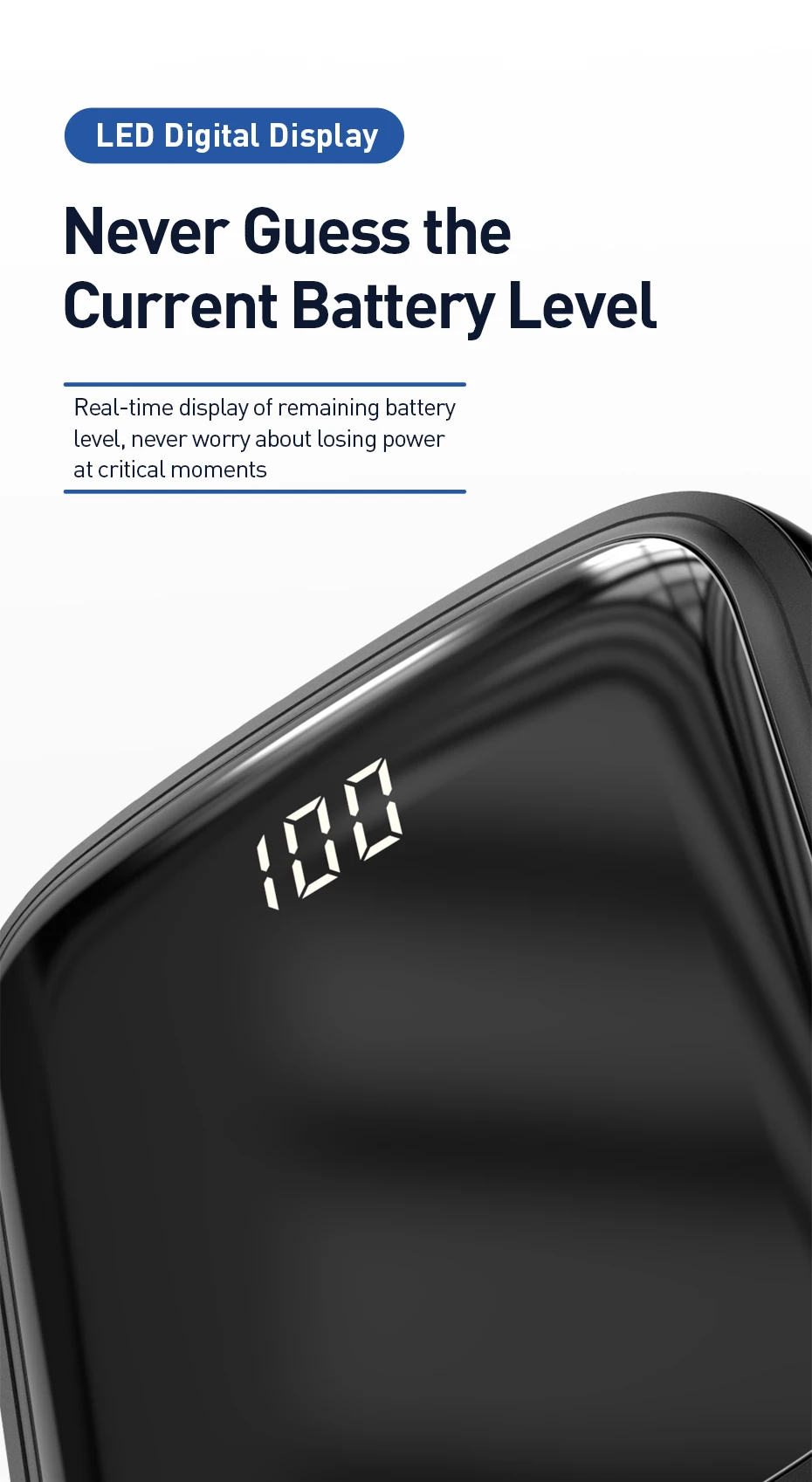 Baseus 10000mAh повербанк 15W внешний аккумулятор зарядное устройство для телефона 4 выхода и 2 входа цифровой дисплей power bank аккумулятор для iPhone samsung huawei