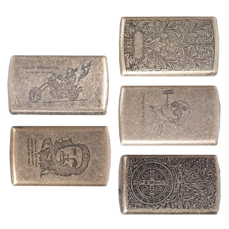 Ретро металлический Бронзовый Чехол держатель для сигарет Карманный контейнер