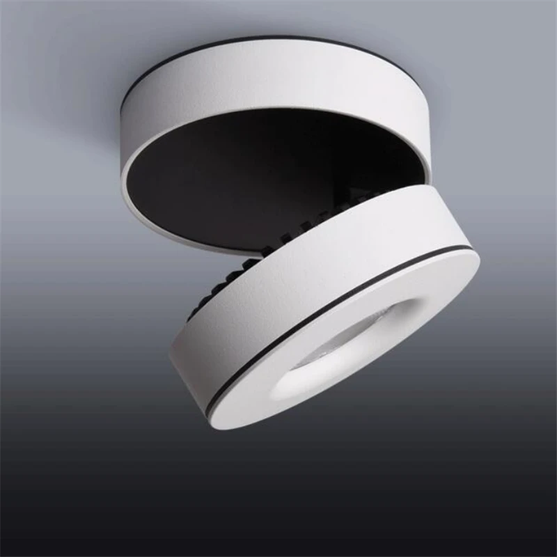 85-265V 10W 15W Dimmable COB LED Surface Mounted Ceiling Lamp Foldable 355 Degree Rotatable Downlight Background Spot Light | Лампы и