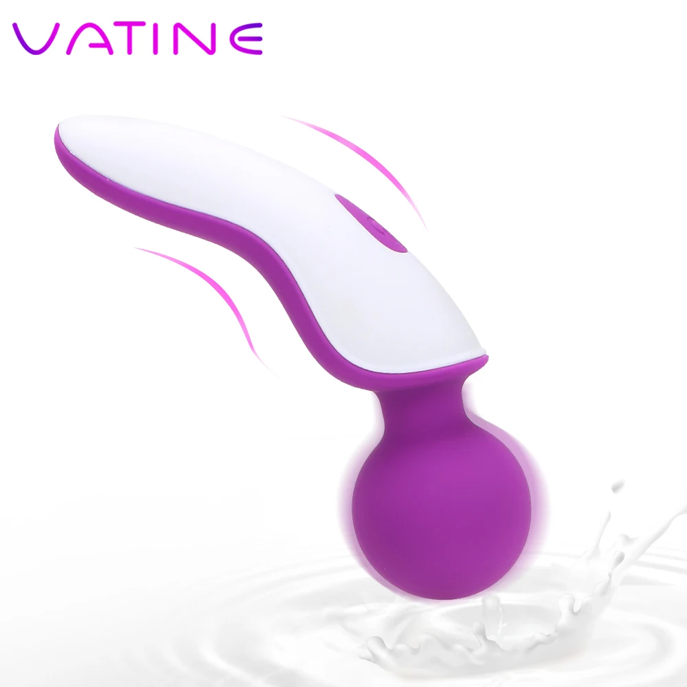 VATINE 9 скоростей мини вибратор для женской мастурбации Секс-игрушки для AV стержень палочка для стимуляции клитора Вибрационный массажер Stick