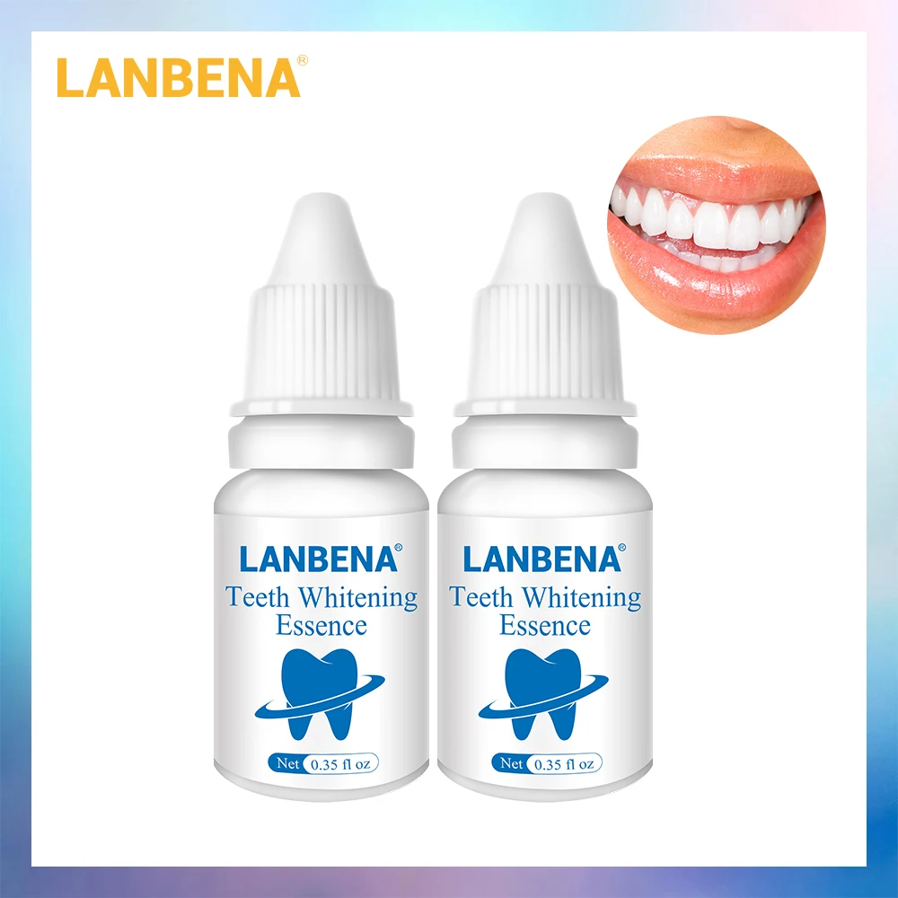 2 шт. отбеливающая пудра для зубов LANBENA с эссенцией гигиена полости рта сыворотка