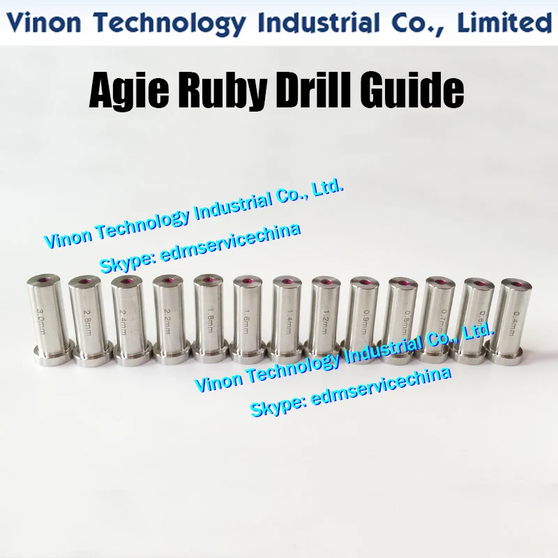 

d=2.6mm Agie Drill Guide HD30 (Ruby+SUS) 12dx16x35Lmm SD1 electrode guide 335009075,335009076 Actspark SD1,Charmilles HD30