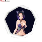 3D наклейка Three Ratels с изображением истребляющей демонов шинобу Кочо Девушки Сексуальная наклейка стильная наклейка на кузов автомобиля