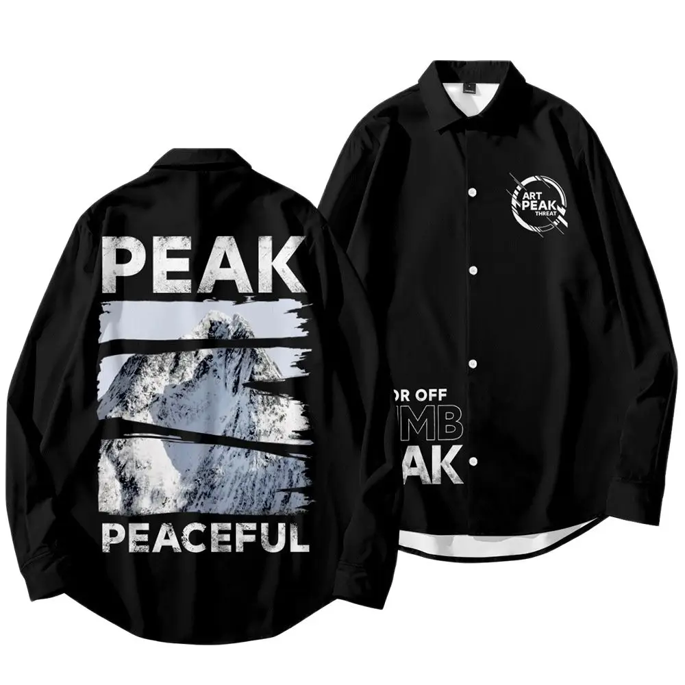 

Мужская рубашка с длинным рукавом, с принтом, размеры до 6XL